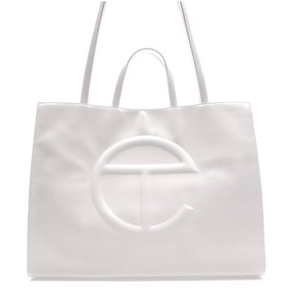 Telfar, Bags, White Telfar Bag Size Large